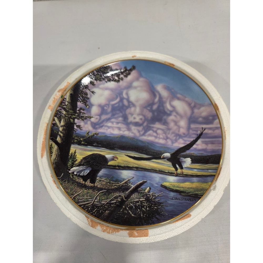 John Van Straalen Return to the Plains‎ Limited Edition Collector Plate Eagles